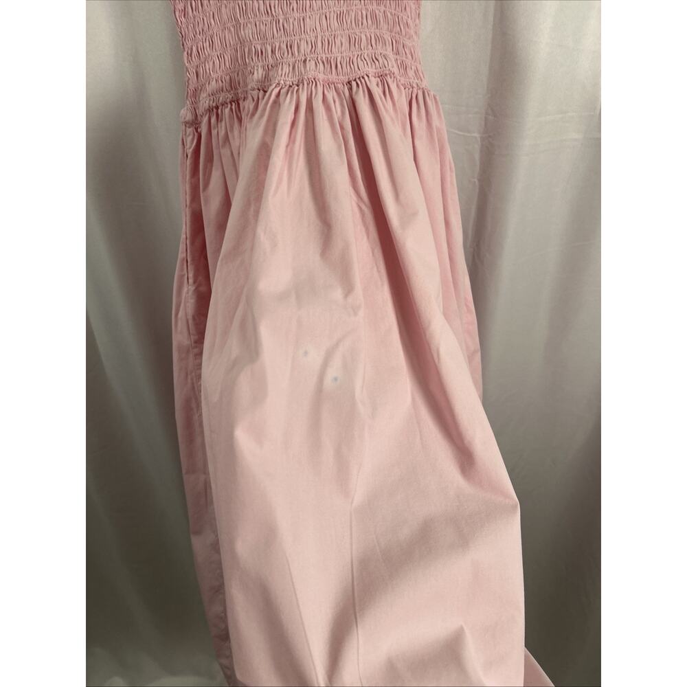 Ciao Lucia Pink Smocked Bodice Midi Dress - Picture 5 of 5